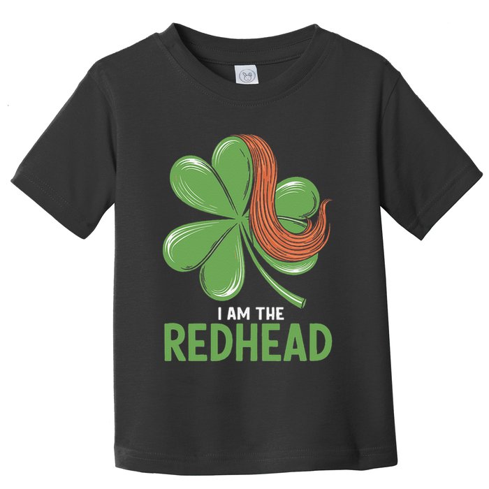 I Am The Redhead Dibs On The Redhead Funny St. Patricks Day Toddler T-Shirt