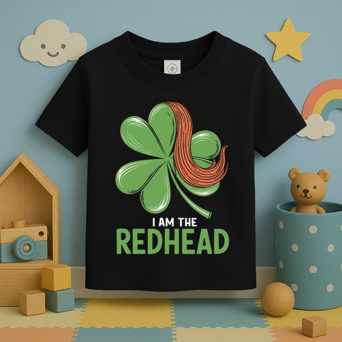 I Am The Redhead Dibs On The Redhead Funny St. Patricks Day Toddler T-Shirt
