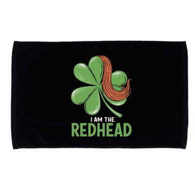 I Am The Redhead Dibs On The Redhead Funny St. Patricks Day Microfiber Hand Towel