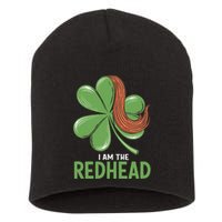 I Am The Redhead Dibs On The Redhead Funny St. Patricks Day Short Acrylic Beanie