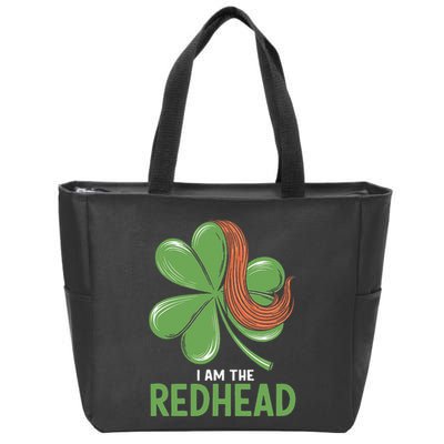 I Am The Redhead Dibs On The Redhead Funny St. Patricks Day Zip Tote Bag