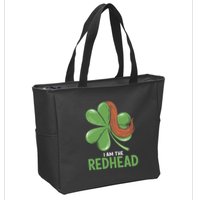 I Am The Redhead Dibs On The Redhead Funny St. Patricks Day Zip Tote Bag