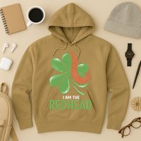 I Am The Redhead Dibs On The Redhead Funny St. Patricks Day Hoodie
