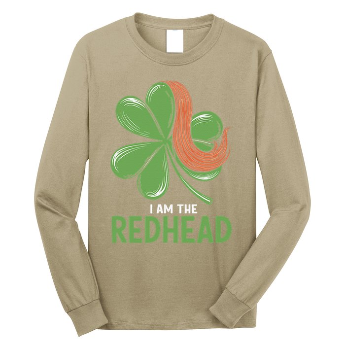 I Am The Redhead Dibs On The Redhead Funny St. Patricks Day Long Sleeve Shirt