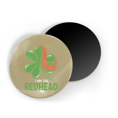 I Am The Redhead Dibs On The Redhead Funny St. Patricks Day Magnet