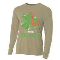 I Am The Redhead Dibs On The Redhead Funny St. Patricks Day Cooling Performance Long Sleeve Crew