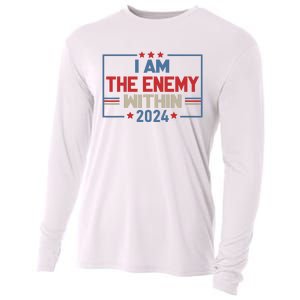 I Am The Enemy Within Kamala Harris 2024 Cooling Performance Long Sleeve Crew