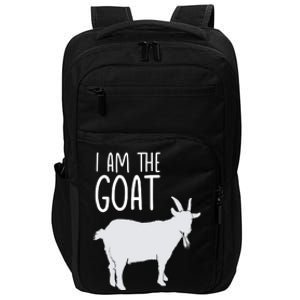 I Am The GOAT Greatest Of All Time Athletics Gift Impact Tech Backpack