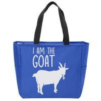 I Am The GOAT Greatest Of All Time Athletics Gift Zip Tote Bag