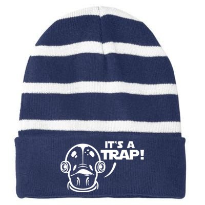 Its A Trap Striped Beanie with Solid Band