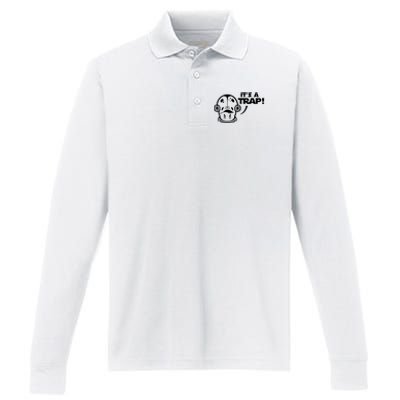 Its A Trap Performance Long Sleeve Polo