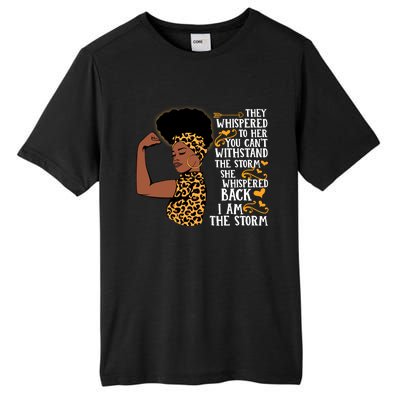 I Am The Storm Melanin Afro Black Magic Black History Funny Gift Tall Fusion ChromaSoft Performance T-Shirt