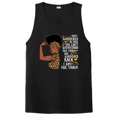 I Am The Storm Melanin Afro Black Magic Black History Funny Gift PosiCharge Competitor Tank