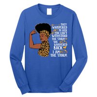 I Am The Storm Melanin Afro Black Magic Black History Funny Gift Long Sleeve Shirt