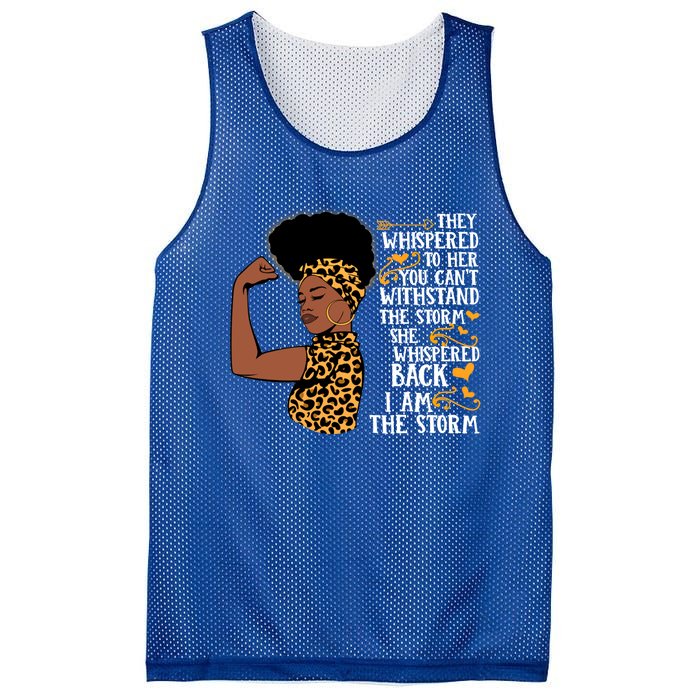 I Am The Storm Melanin Afro Black Magic Black History Funny Gift Mesh Reversible Basketball Jersey Tank