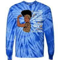 I Am The Storm Melanin Afro Black Magic Black History Funny Gift Tie-Dye Long Sleeve Shirt