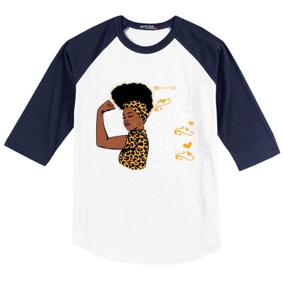 I Am The Storm Melanin Afro Black Magic Black History Funny Gift Baseball Sleeve Shirt