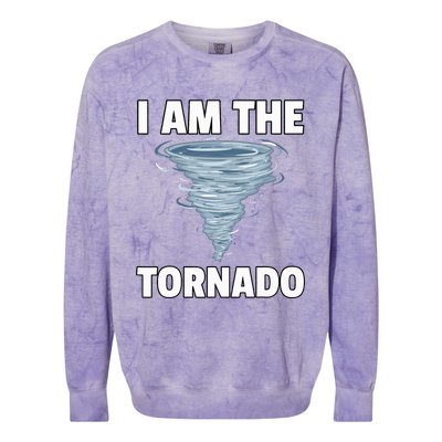 I Am The Storm Twister Tornado Hurricane Meteorologist Colorblast Crewneck Sweatshirt