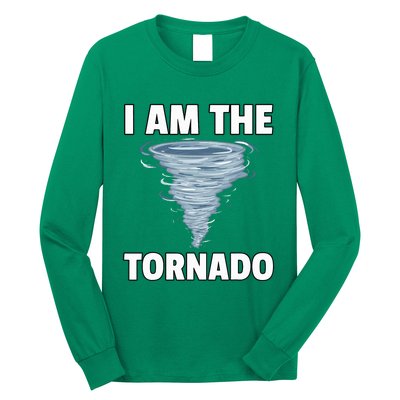 I Am The Storm Twister Tornado Hurricane Meteorologist Long Sleeve Shirt