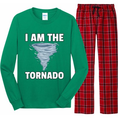 I Am The Storm Twister Tornado Hurricane Meteorologist Long Sleeve Pajama Set