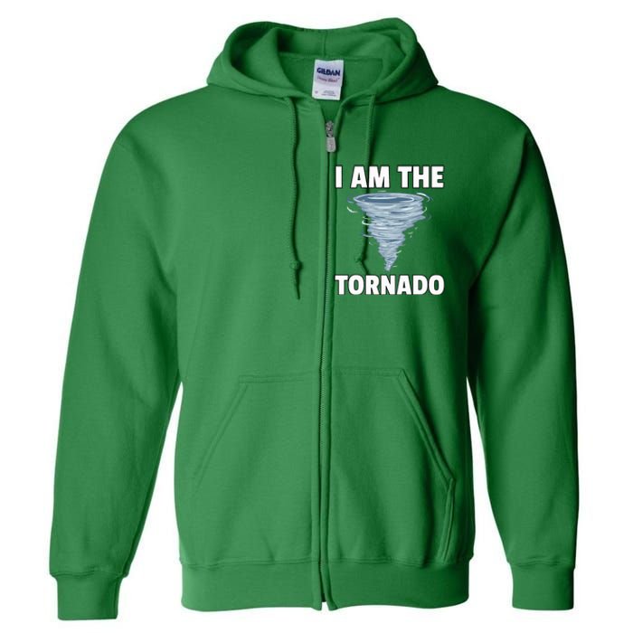 I Am The Storm Twister Tornado Hurricane Meteorologist Full Zip Hoodie