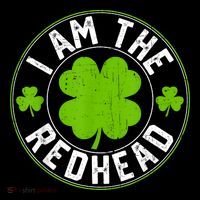 I Am The Redhead Dibs Redhead Funny St Patricks Day Drawstring Bag
