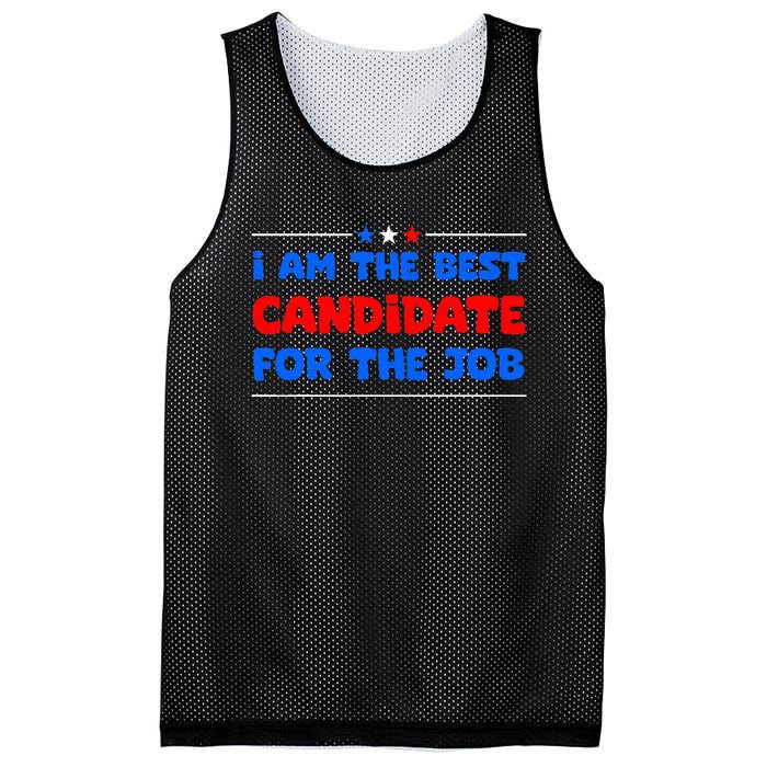 I Am The Best Candidate For The Job Employment Interview Mesh Reversible Basketball Jersey Tank