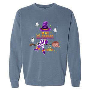 I Am The Glamma Witch Grandma Gift Garment-Dyed Sweatshirt