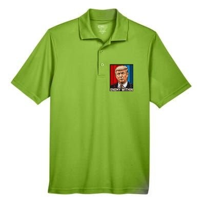 I Am The Enemy Within Trump And Harris Vibe Men's Origin Performance Pique Polo