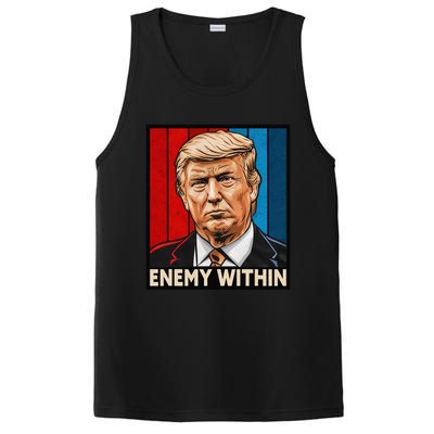 I Am The Enemy Within Trump And Harris Vibe PosiCharge Competitor Tank