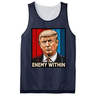 I Am The Enemy Within Trump And Harris Vibe Mesh Reversible Basketball Jersey Tank