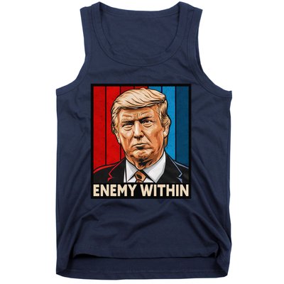 I Am The Enemy Within Trump And Harris Vibe Tank Top