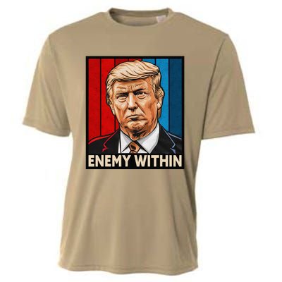 I Am The Enemy Within Trump And Harris Vibe Cooling Performance Crew T-Shirt