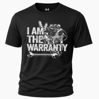 I Am The Warranty Race Car Parts Engine Auto Funny Mechanic Cooling Performance Crew T-Shirt