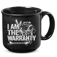 I Am The Warranty Race Car Parts Engine Auto Funny Mechanic 15oz Campfire Ceramic Mug