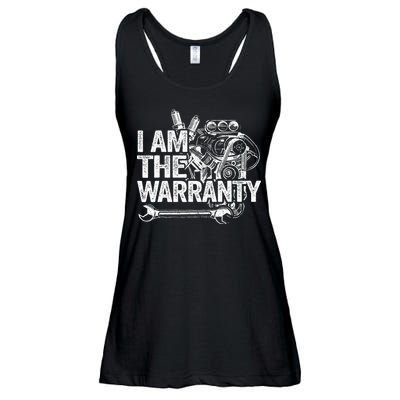I Am The Warranty Race Car Parts Engine Auto Funny Mechanic Ladies Essential Flowy Tank