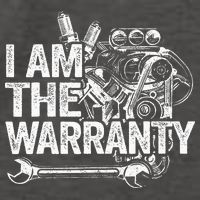 I Am The Warranty Race Car Parts Engine Auto Funny Mechanic Vector Backpack