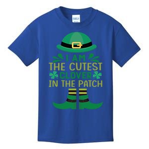 I Am The Cutest Clover In The Patch Gift St Patrick's Day Meaningful Gift Kids T-Shirt