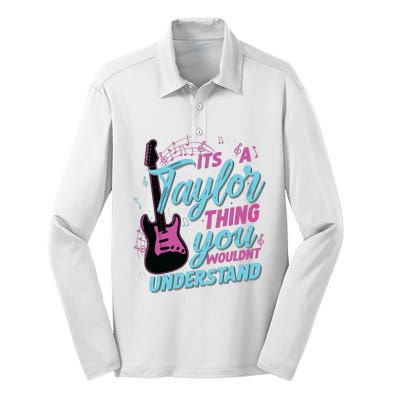 Its A Taylor Thing You Wouldnt Understand Silk Touch Performance Long Sleeve Polo