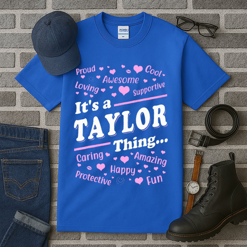 ItS A Taylor Thing Proud Family Surname Taylor Tall T-Shirt