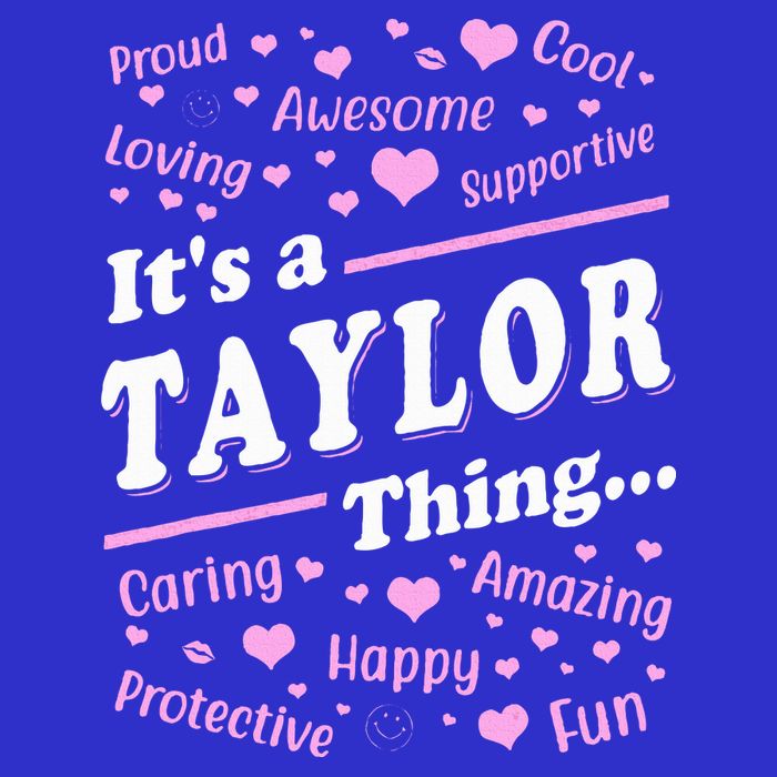 ItS A Taylor Thing Proud Family Surname Taylor V-Neck T-Shirt