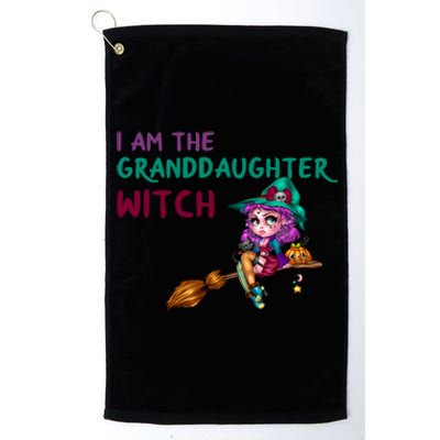 I Am The Granddaughter Witch Great Gift Platinum Collection Golf Towel