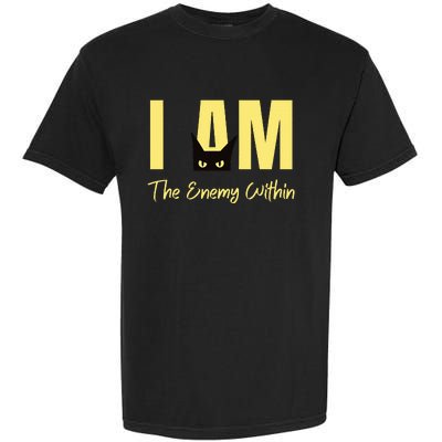 I Am The Enemy Within Kamala Harris Walz 2024 Merch Commala Garment-Dyed Heavyweight T-Shirt