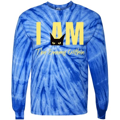 I Am The Enemy Within Kamala Harris Walz 2024 Merch Commala Tie-Dye Long Sleeve Shirt