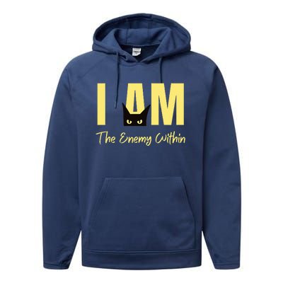 I Am The Enemy Within Kamala Harris Walz 2024 Merch Commala Performance Fleece Hoodie