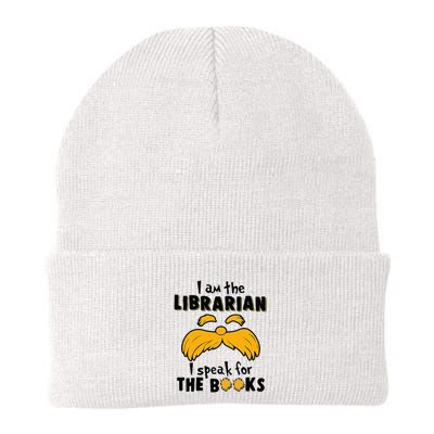 I Am The Librarian I Speak For The Books Knit Cap Winter Beanie