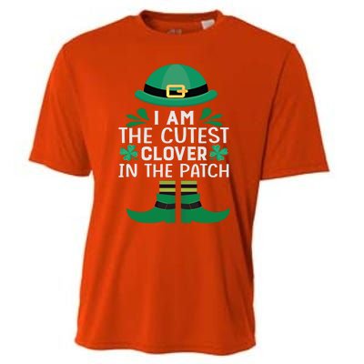 I Am The Cutest Clover In The Patch Meaningful Gift St Patrick's Day Gift Cooling Performance Crew T-Shirt