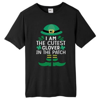 I Am The Cutest Clover In The Patch Meaningful Gift St Patrick's Day Gift Tall Fusion ChromaSoft Performance T-Shirt