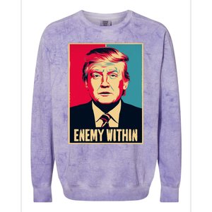 I Am The Enemy Within Pun Harris And Trump Colorblast Crewneck Sweatshirt