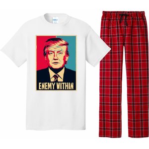 I Am The Enemy Within Pun Harris And Trump Pajama Set